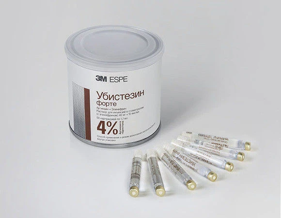 Убистезин форте 1/100000 – Раствор для инфильтрационной и проводниковой анестезии.