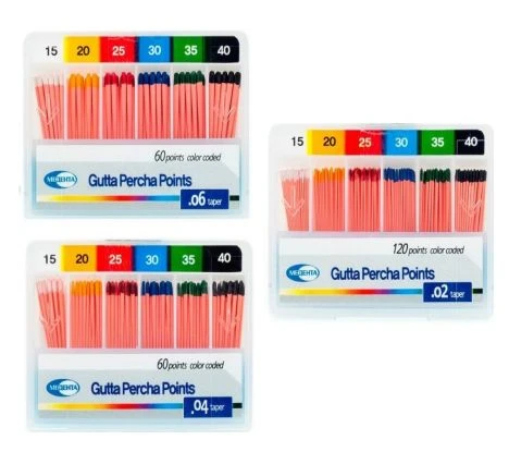 Гуттаперчевые Штифты 60 –120 шт №.02