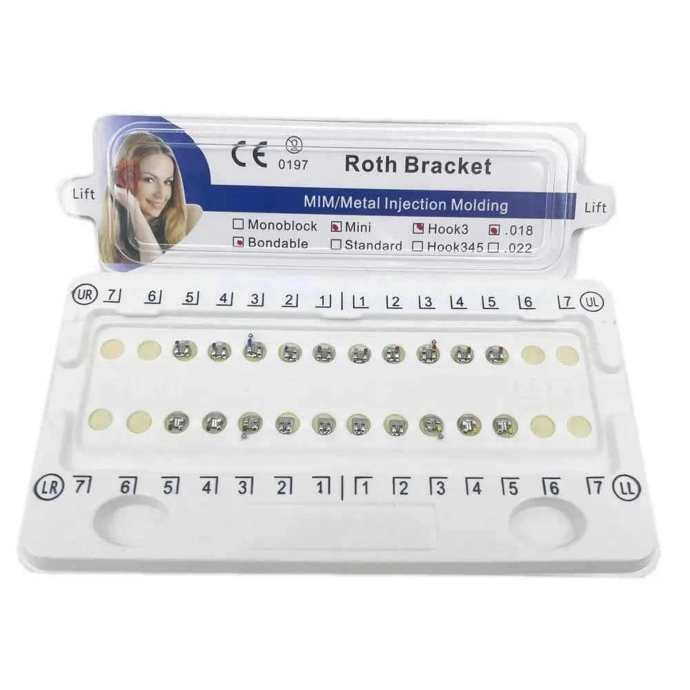 Брекеты металлические 0.22  ROTH/MBT/U/L 
