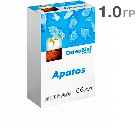OsteoBiol Apatos Cortical 1г-Гранулы из кортикальной кости без коллагена