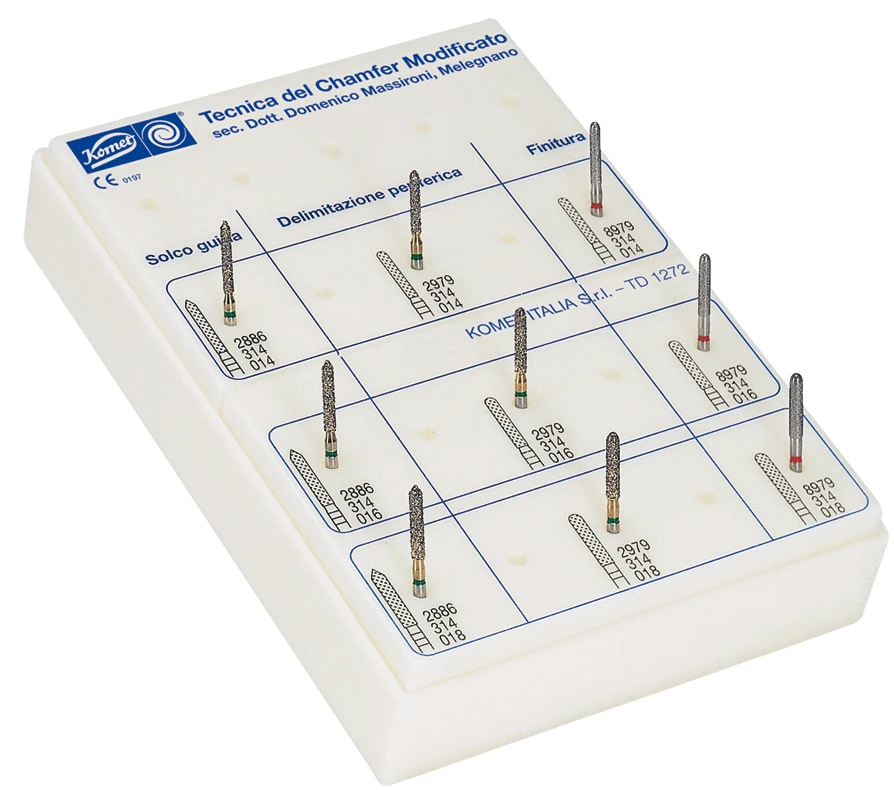Massironi Bur Set (pack of 9), Komet, Germany