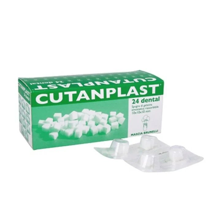 Губка гемостатическая (уп 24шт)  Gutanplast Dental, Италия		