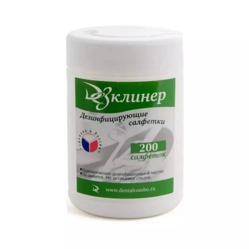 Disinfectant wipes in a jar "Dezcleaner", Russia
